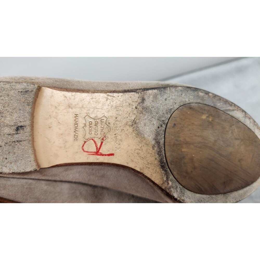 Margaux Womens Size 35 EU 5 US Tan Gray Suede Elegant Flint Ballet Flats - Picture 8 of 10